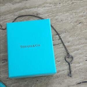 Tiffany & Co. Silver Heart Key Pendant
